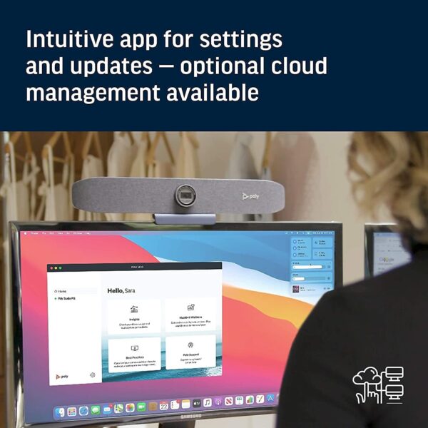 poly studio p15 personal video bar settings